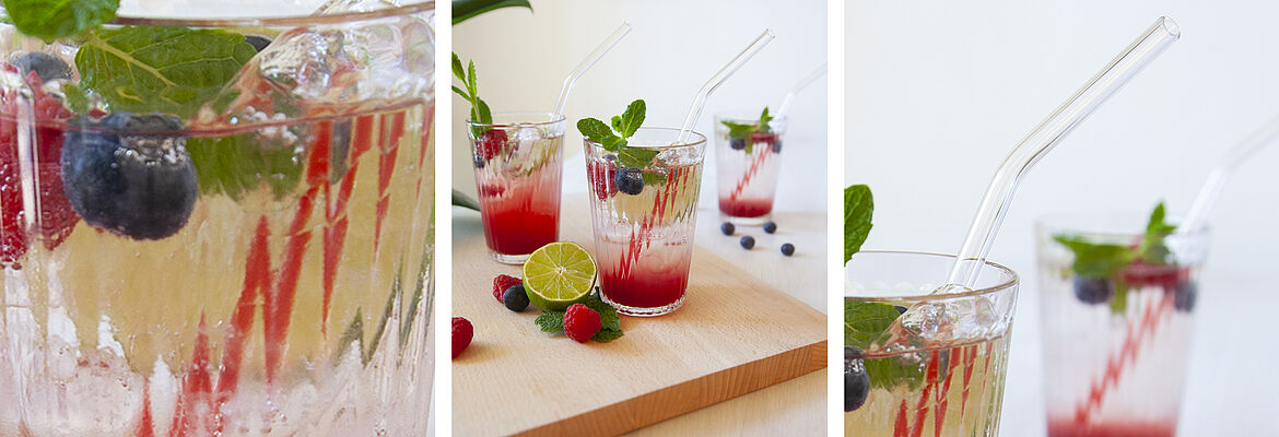 BarBaydos Trinkhalme aus Glas und Edelstahl für Gastro & Handel - von Contento