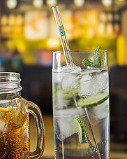 BarBaydos Glastrinkhalme mit Druckmotiven